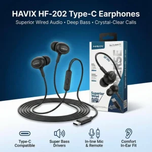 Havix Superior Wired Audio Earphones (HF-202)