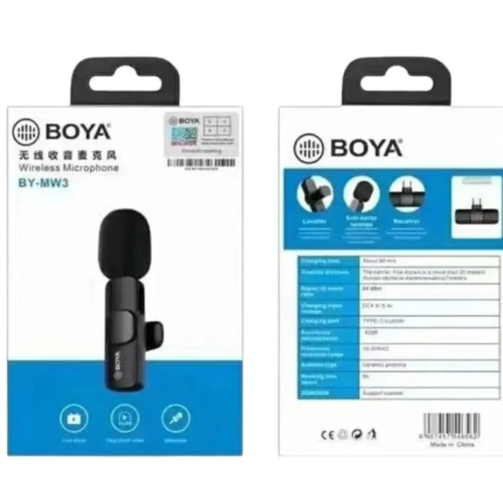 Boya BY-MW3 Wireless Microphone For iPhone and Android Type-C User