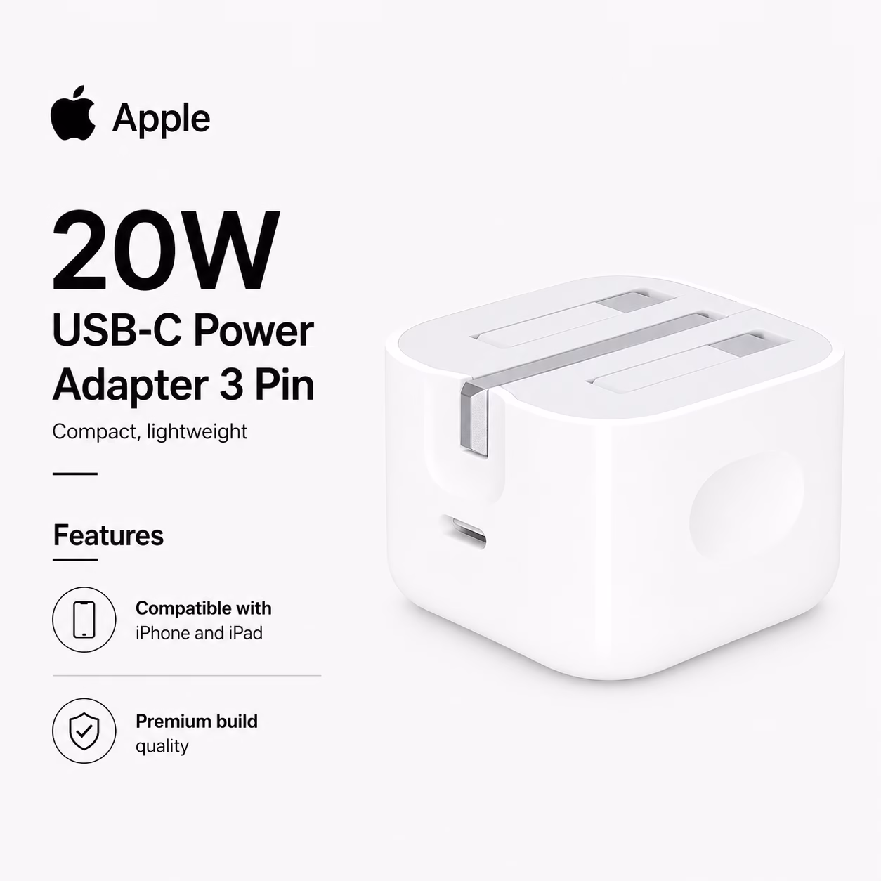 apple-20w-3pin-bestcharger-techify.pk