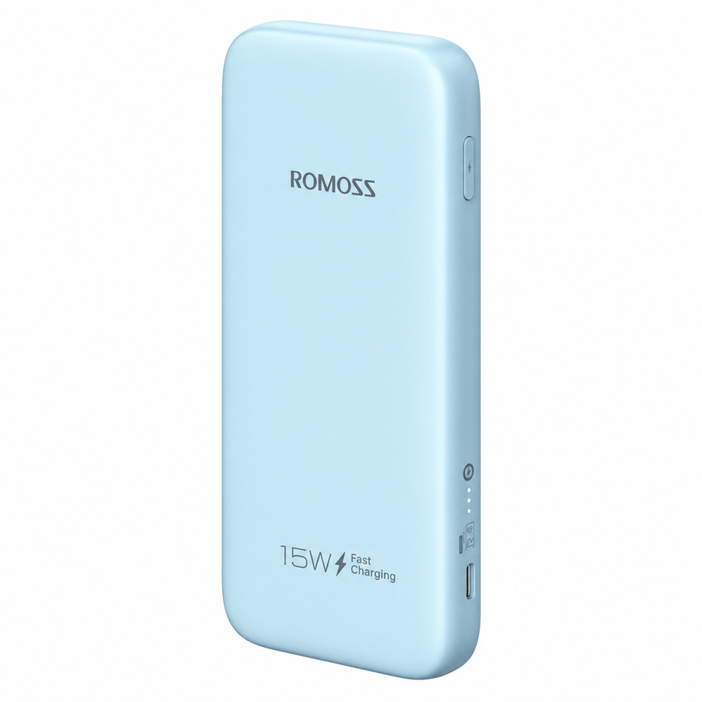 ROMOSS 10000mAh Power Bank Built in 3 Cables 15W